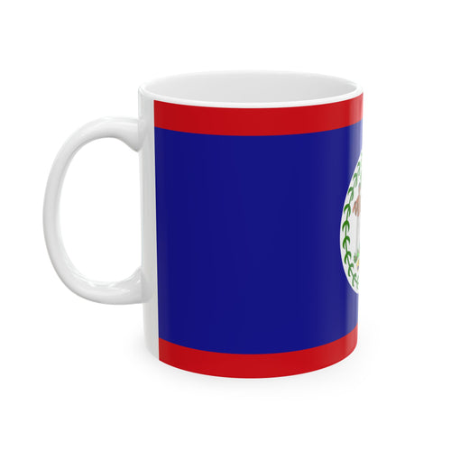Belize Flag Mug | Patriotic Coffee Cup | Gift for Expats, Belize Heritage & Travelers
