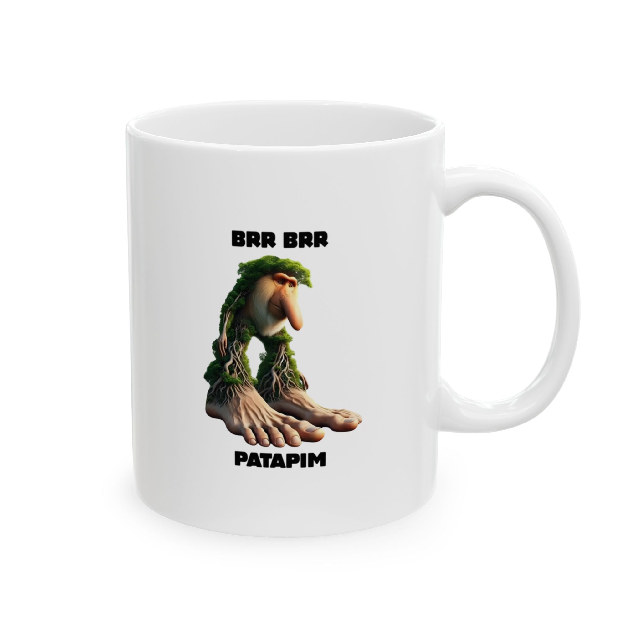 Brr Brr Patapim Mug | Italian Brainrot Mug | Funny Meme Coffee Mug | Viral TikTok Gift | Ceramic Coffee Cup
