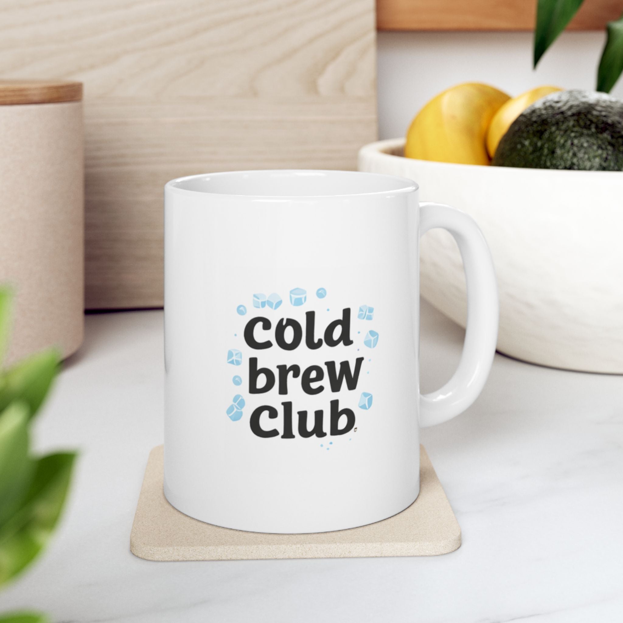 cold brew club Summer Mug | Cute Coffee Mug | Beach Coffee Cup | Iced Coffee Mug | Summer Gift | Ceramic Mug