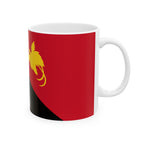 Papua New Guinea Flag Mug | Patriotic Coffee Cup | Gift for Expats, Papua New Guinea Heritage & Travelers