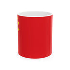 China Flag Mug | Patriotic Coffee Cup | Gift for Expats, China Heritage & Travelers
