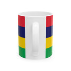 Mauritius Flag Mug | Patriotic Coffee Cup | Gift for Expats, Mauritius Heritage & Travelers