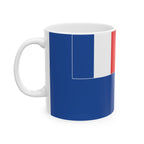 French Southern Antarctic Lands Flag Mug | Patriotic Coffee Cup | Gift for Expats, French Southern Antarctic Lands Heritage & Travelers