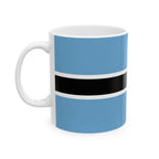 Botswana Flag Mug | Patriotic Coffee Cup | Gift for Expats, Botswana Heritage & Travelers