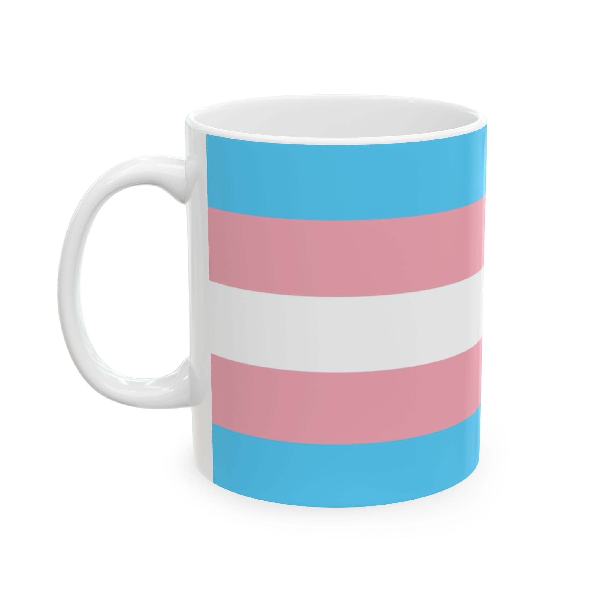 Transgender Pride Mug | Transgender Flag Coffee Cup | LGBTQ+ Pride Gift | Queer Community Mug