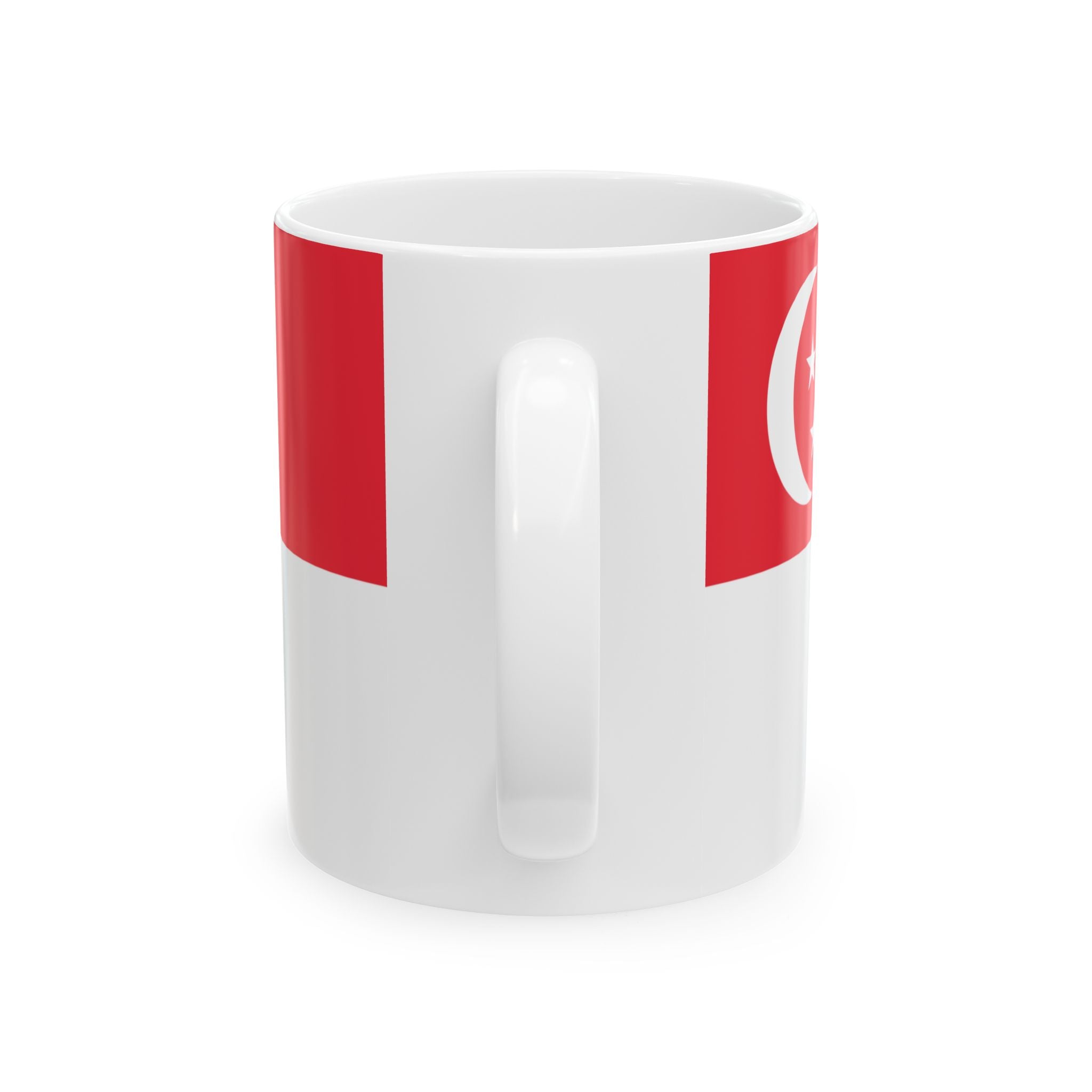 Singapore Flag Mug | Patriotic Coffee Cup | Gift for Expats, Singapore Heritage & Travelers