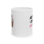 hot girls drink iced coffee Mug | Funny Coffee Mug | Iced Coffee Lover Gift | Cute Coffee Cup | Coffee Addict Mug | Ceramic Mug