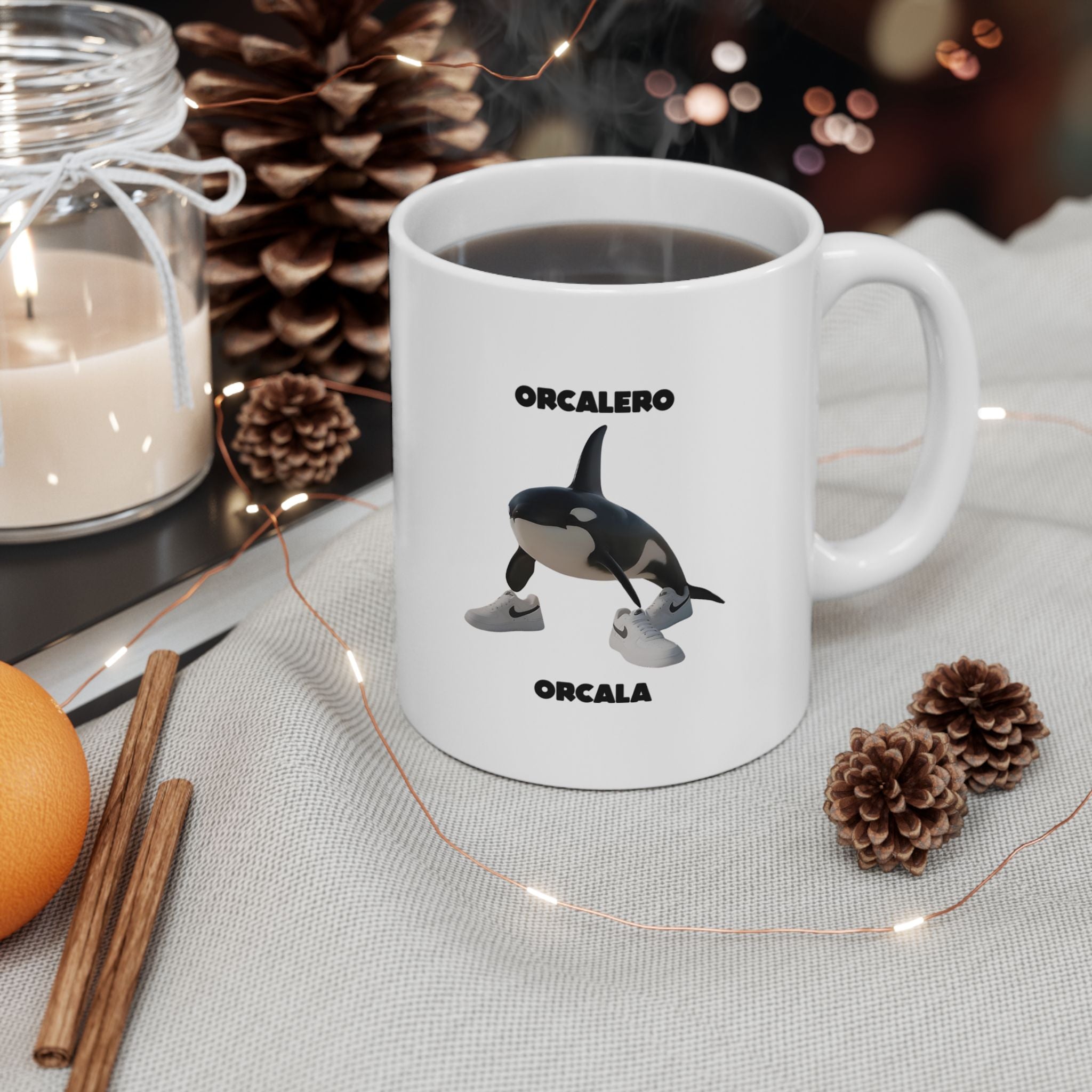 Orcalero Orcala Mug | Italian Brainrot Mug | Funny Meme Coffee Mug | Viral TikTok Gift | Ceramic Coffee Cup