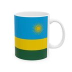 Rwanda Flag Mug | Patriotic Coffee Cup | Gift for Expats, Rwanda Heritage & Travelers