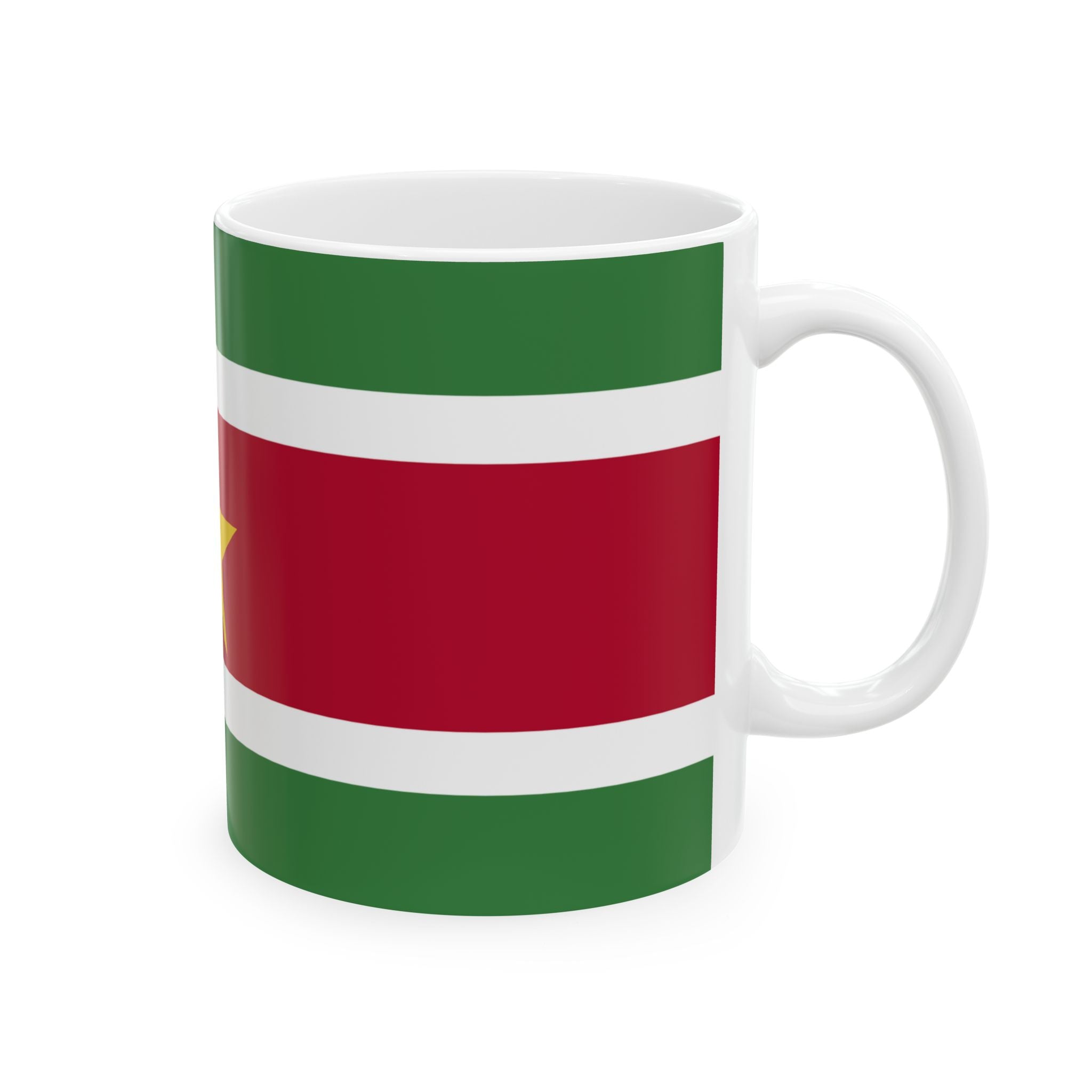 Suriname Flag Mug | Patriotic Coffee Cup | Gift for Expats, Suriname Heritage & Travelers