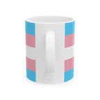 Transgender Pride Mug | Transgender Flag Coffee Cup | LGBTQ+ Pride Gift | Queer Community Mug