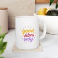 good vibes only Summer Mug | Cute Coffee Mug | Beach Coffee Cup | Iced Coffee Mug | Summer Gift | Ceramic Mug