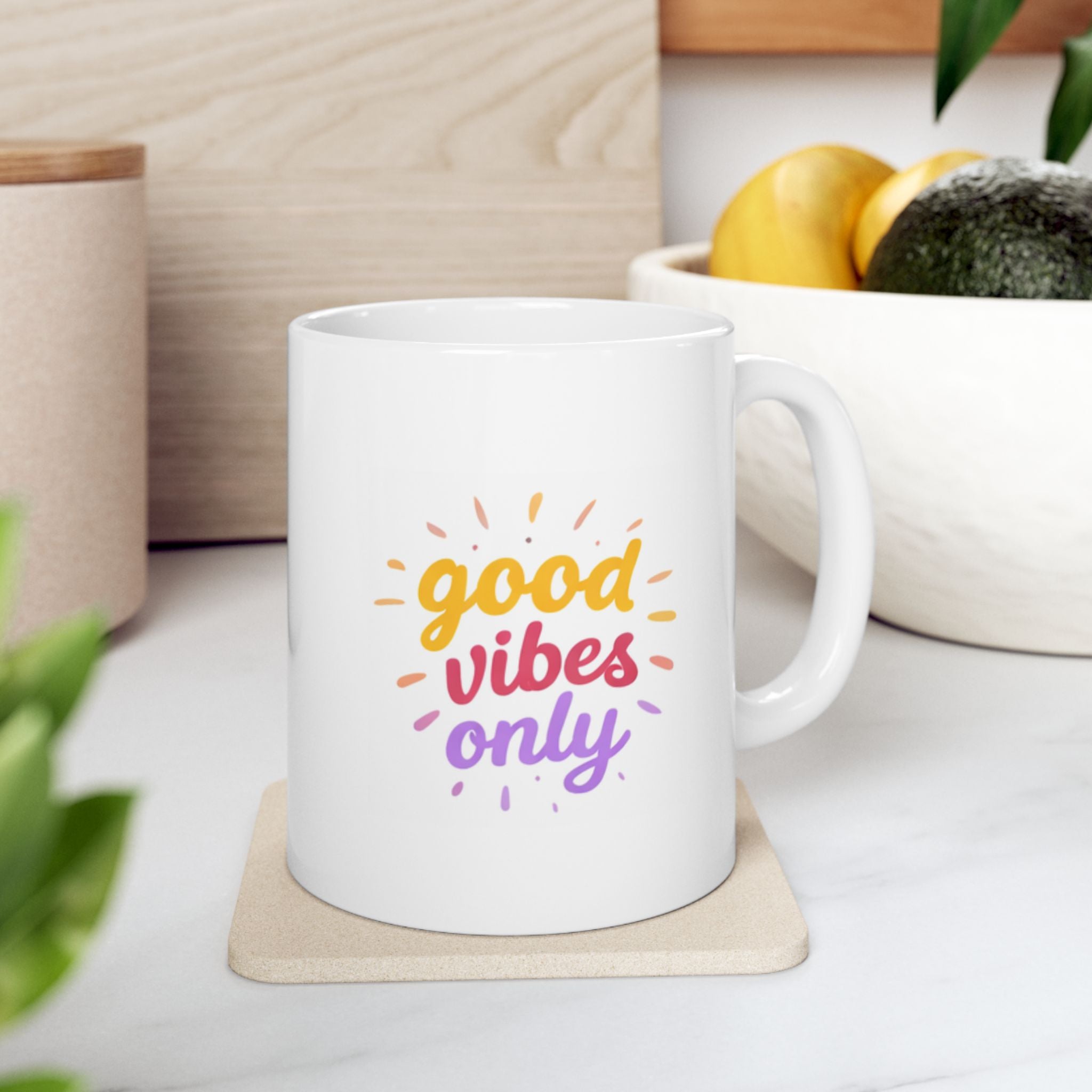 good vibes only Summer Mug | Cute Coffee Mug | Beach Coffee Cup | Iced Coffee Mug | Summer Gift | Ceramic Mug