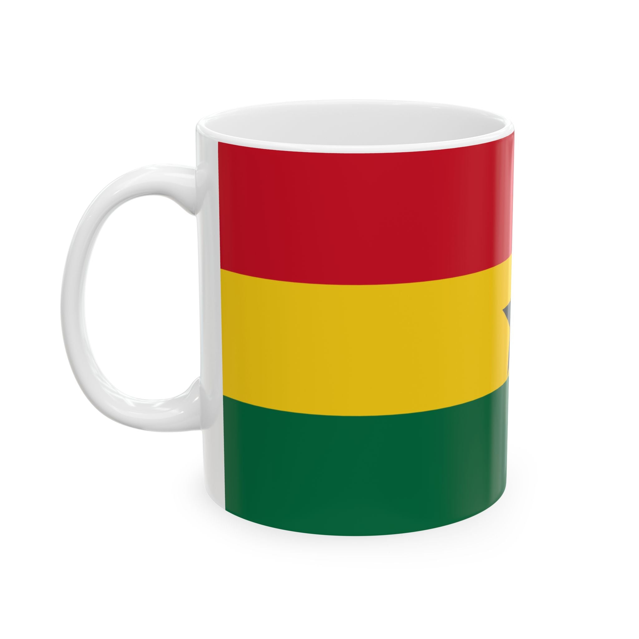 Ghana Flag Mug | Patriotic Coffee Cup | Gift for Expats, Ghana Heritage & Travelers