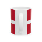 Denmark Flag Mug | Patriotic Coffee Cup | Gift for Expats, Denmark Heritage & Travelers