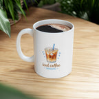 iced coffee season Summer Mug | Cute Coffee Mug | Beach Coffee Cup | Iced Coffee Mug | Summer Gift | Ceramic Mug