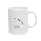 Aries Zodiac Mug | Astrology Coffee Mug | Horoscope Gift | Ceramic Zodiac Cup | Birthday Gift