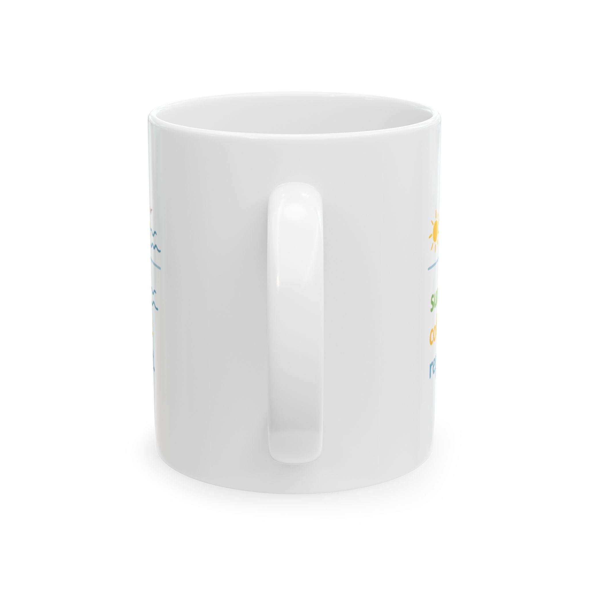 sun. coffee. repeat. Summer Mug | Cute Coffee Mug | Beach Coffee Cup | Iced Coffee Mug | Summer Gift | Ceramic Mug