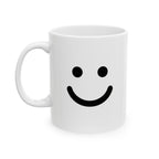 Happy Smile Mug Emoji Mug | Cute Minimalist Coffee Mug | Funny Ceramic Mug | Aesthetic Gift | Cute Coffee Cup