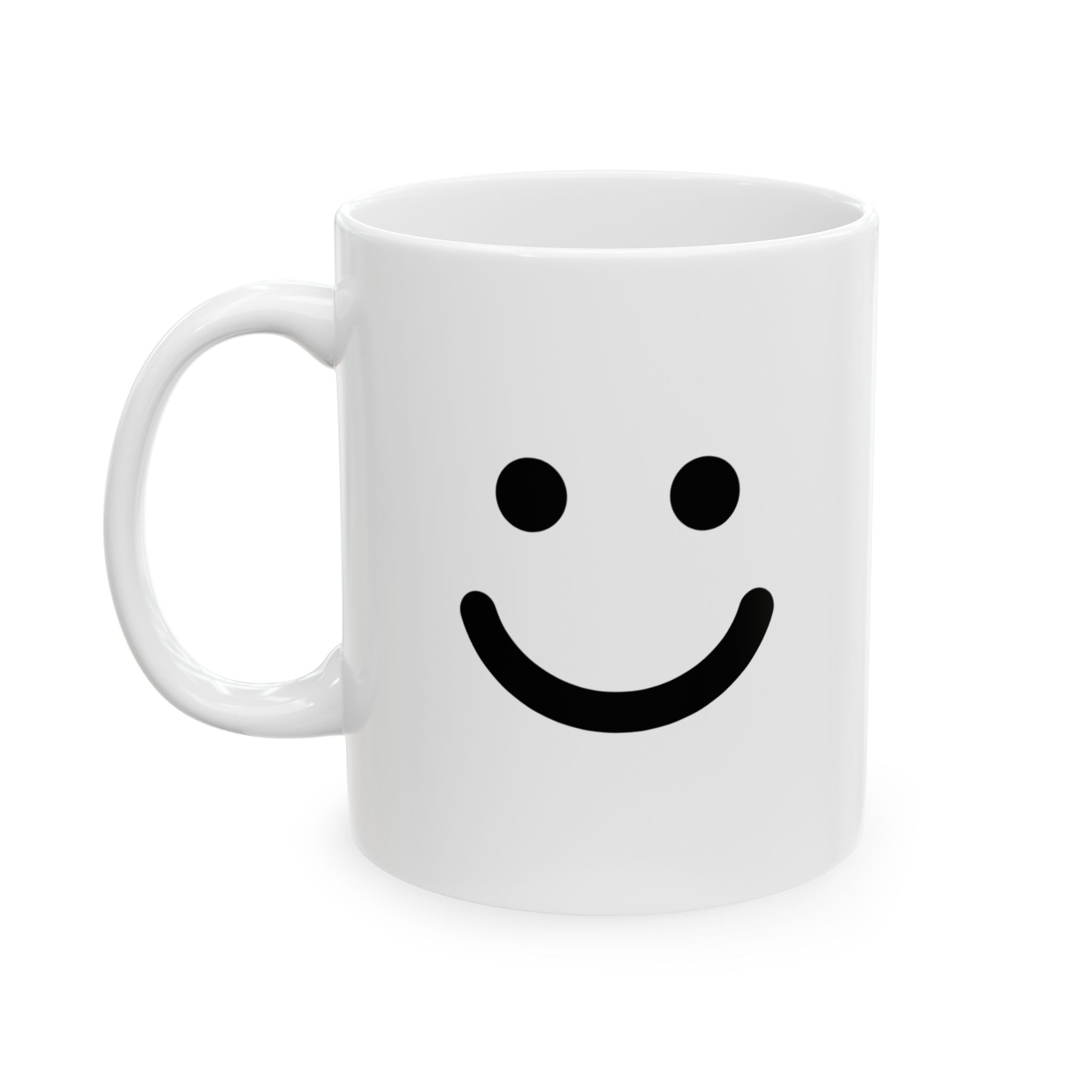 Happy Smile Mug Emoji Mug | Cute Minimalist Coffee Mug | Funny Ceramic Mug | Aesthetic Gift | Cute Coffee Cup