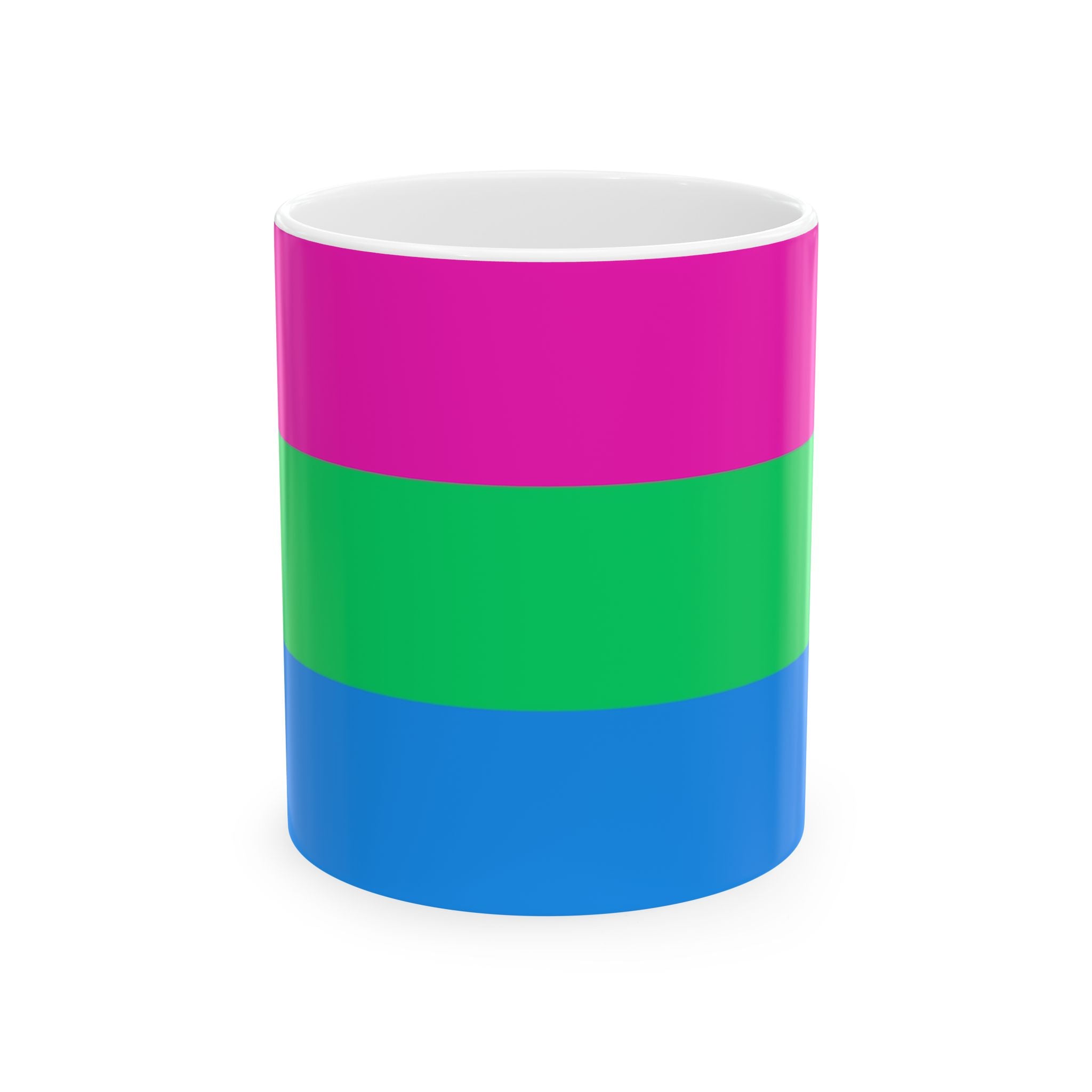 Polysexual Pride Mug | Polysexual Flag Coffee Cup | LGBTQ+ Pride Gift | Queer Community Mug