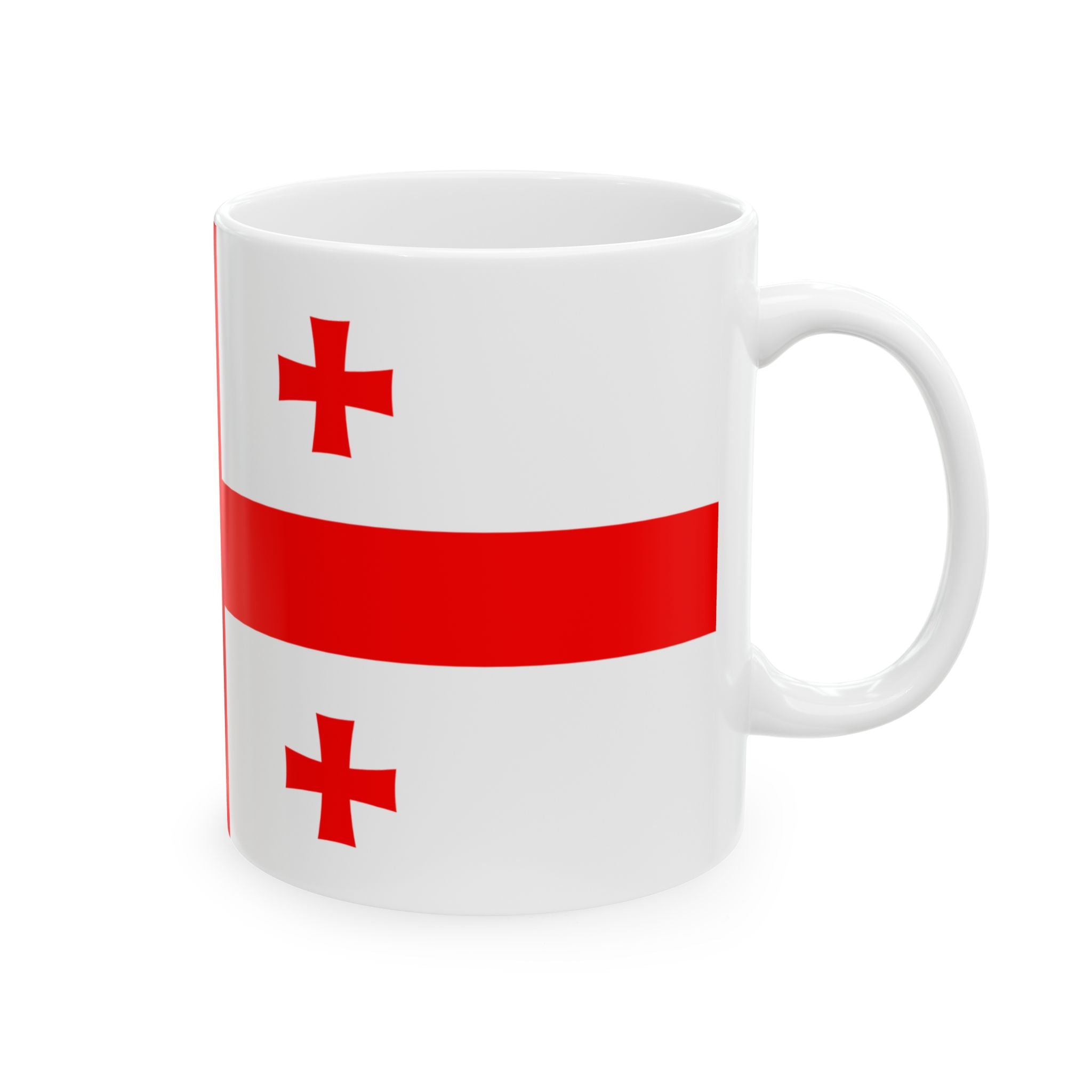 Georgia Flag Mug | Patriotic Coffee Cup | Gift for Expats, Georgia Heritage & Travelers