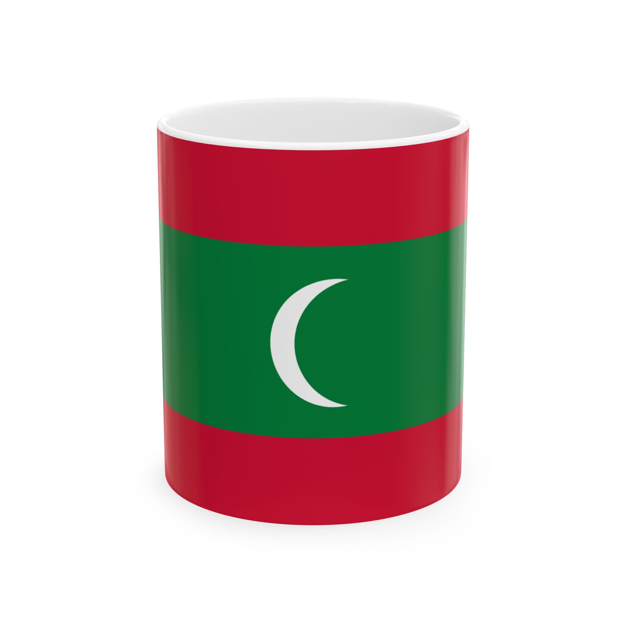Maldives Flag Mug | Patriotic Coffee Cup | Gift for Expats, Maldives Heritage & Travelers