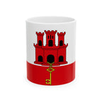 Gibraltar Flag Mug | Patriotic Coffee Cup | Gift for Expats, Gibraltar Heritage & Travelers