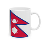 Nepal Flag Mug | Patriotic Coffee Cup | Gift for Expats, Nepal Heritage & Travelers