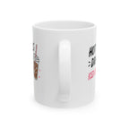 hot girls drink iced coffee Mug | Funny Coffee Mug | Iced Coffee Lover Gift | Cute Coffee Cup | Coffee Addict Mug | Ceramic Mug