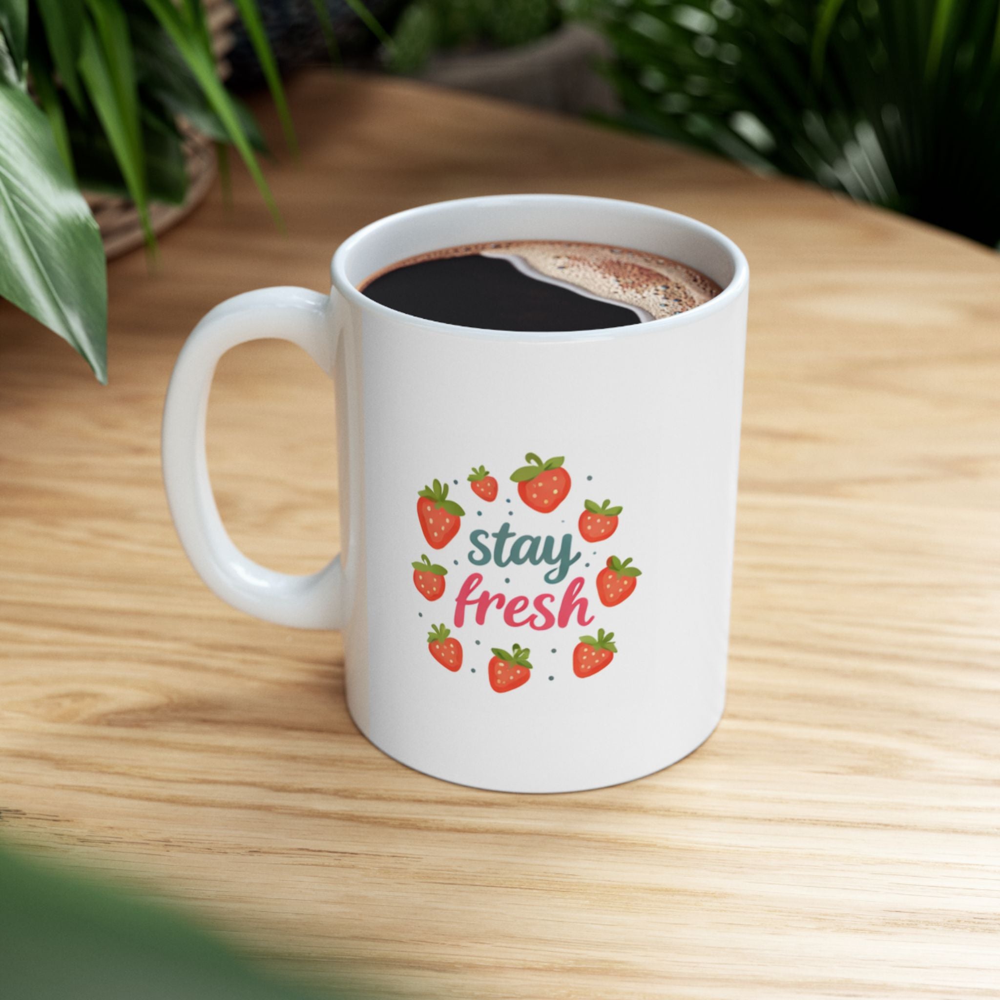 stay fresh Summer Mug | Cute Coffee Mug | Beach Coffee Cup | Iced Coffee Mug | Summer Gift | Ceramic Mug