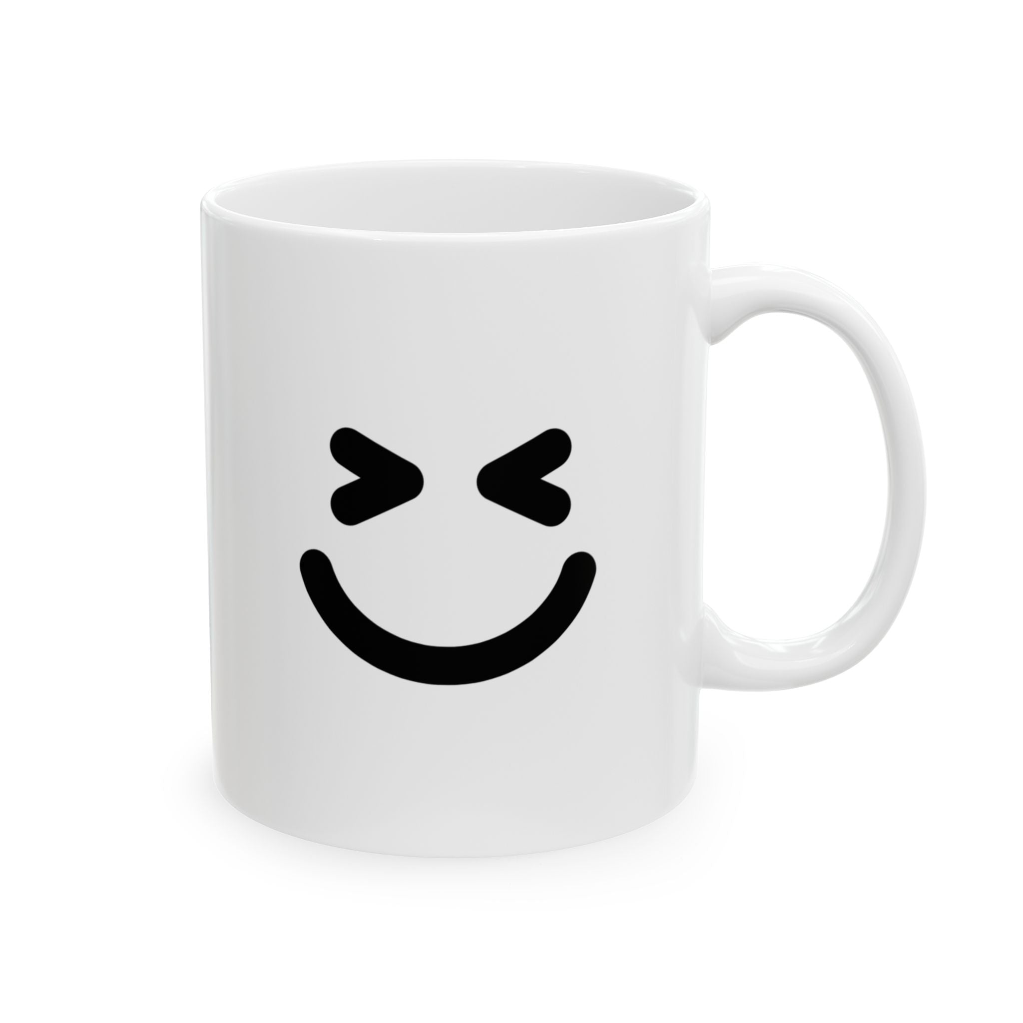 Laughing Face Mug Emoji Mug | Cute Minimalist Coffee Mug | Funny Ceramic Mug | Aesthetic Gift | Cute Coffee Cup