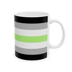 Agender Pride Mug | Agender Flag Coffee Cup | LGBTQ+ Pride Gift | Queer Community Mug