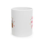 iced coffee girl Mug | Cute Girly Coffee Mug | Pink Aesthetic Coffee Cup | Coffee Lover Gift | Feminine Ceramic Mug