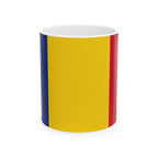 Romania Flag Mug | Patriotic Coffee Cup | Gift for Expats, Romania Heritage & Travelers