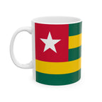 Togo Flag Mug | Patriotic Coffee Cup | Gift for Expats, Togo Heritage & Travelers
