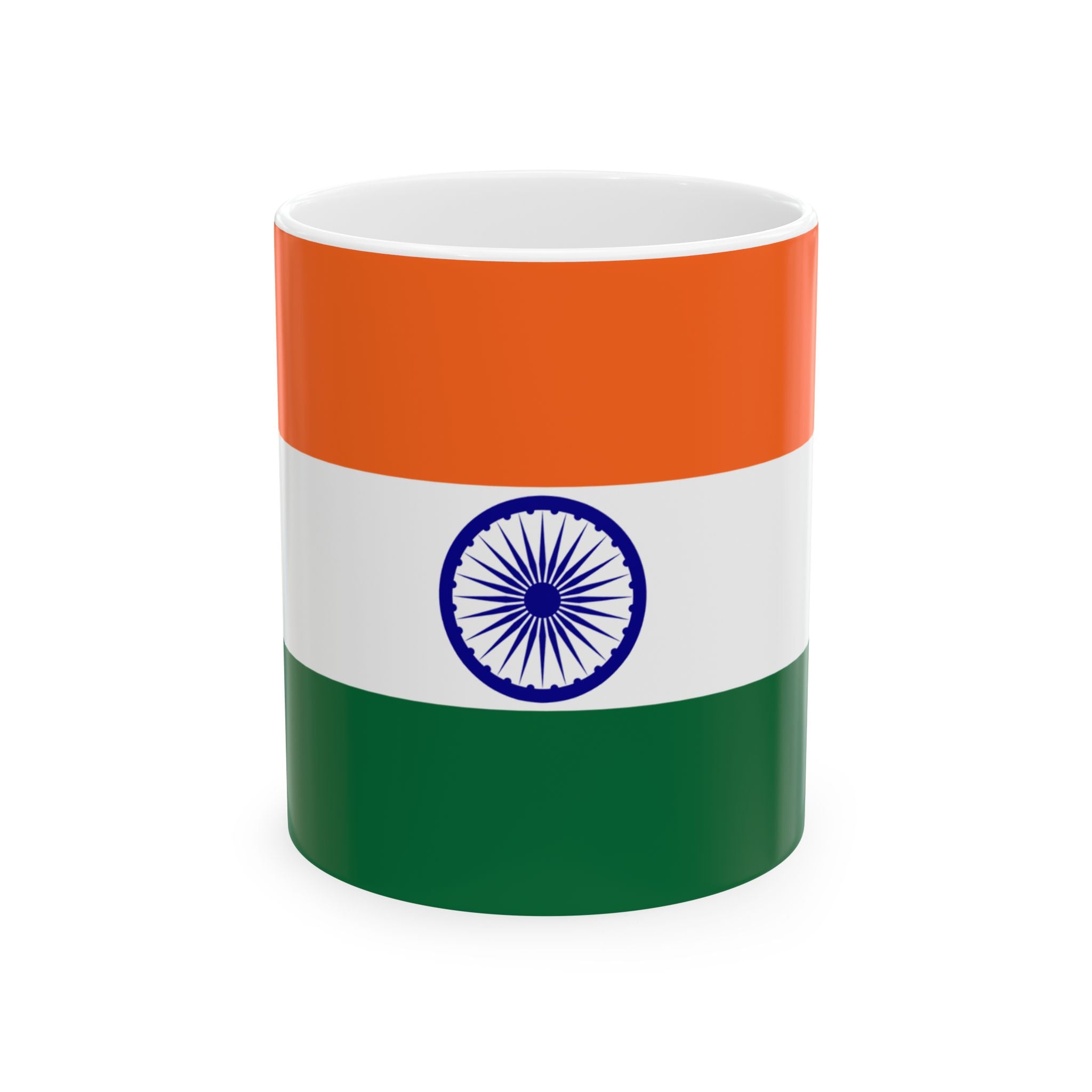 India Flag Mug | Patriotic Coffee Cup | Gift for Expats, India Heritage & Travelers