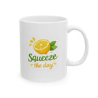 squeeze the day Summer Mug | Cute Coffee Mug | Beach Coffee Cup | Iced Coffee Mug | Summer Gift | Ceramic Mug