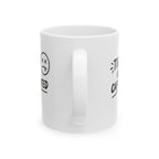 tired but caffeinated Mug | Funny Coffee Mug | Iced Coffee Lover Gift | Cute Coffee Cup | Coffee Addict Mug | Ceramic Mug