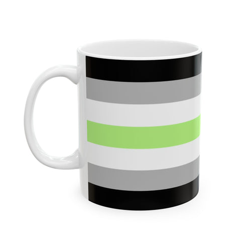 Agender Pride Mug | Agender Flag Coffee Cup | LGBTQ+ Pride Gift | Queer Community Mug