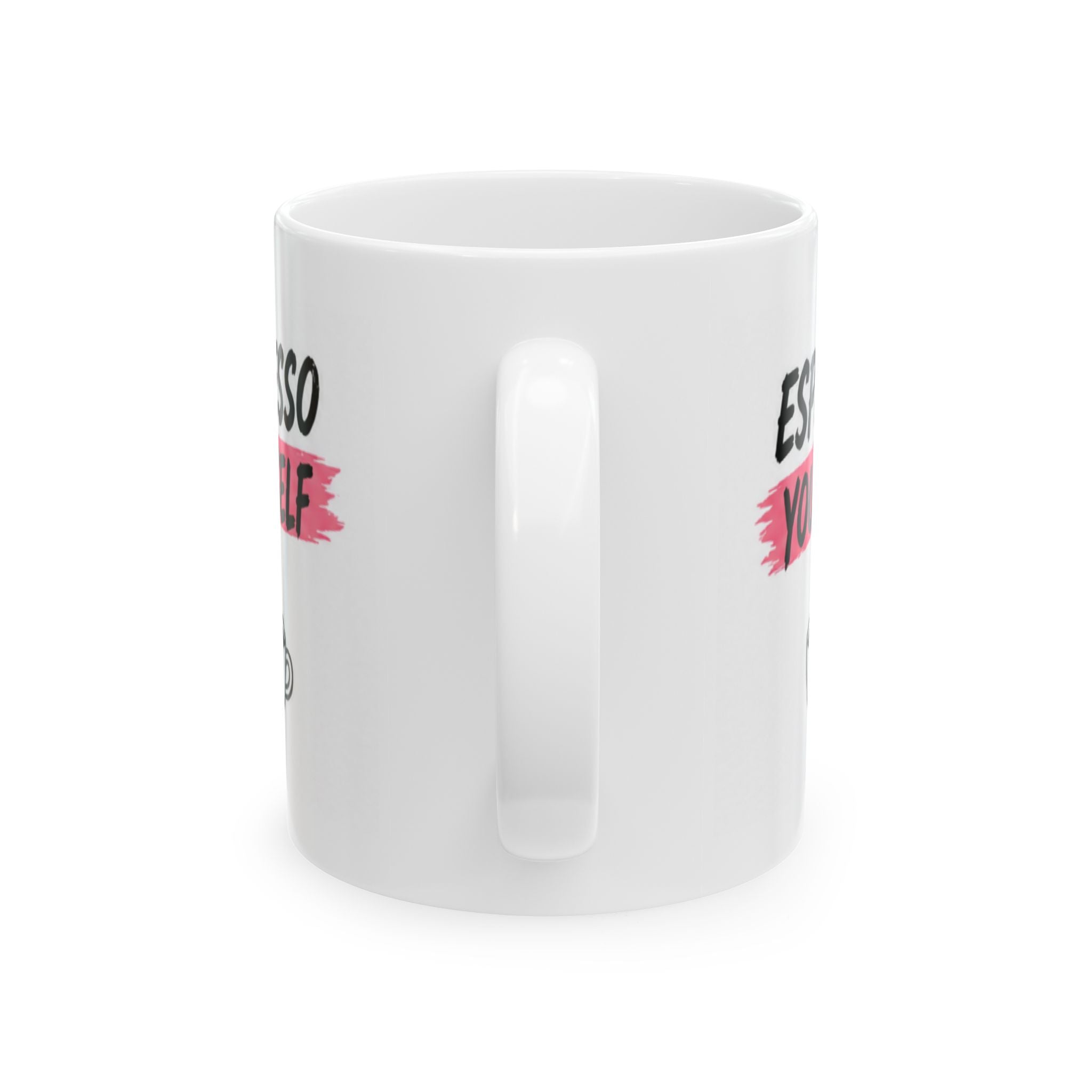 espresso yourself Mug | Funny Coffee Mug | Iced Coffee Lover Gift | Cute Coffee Cup | Coffee Addict Mug | Ceramic Mug