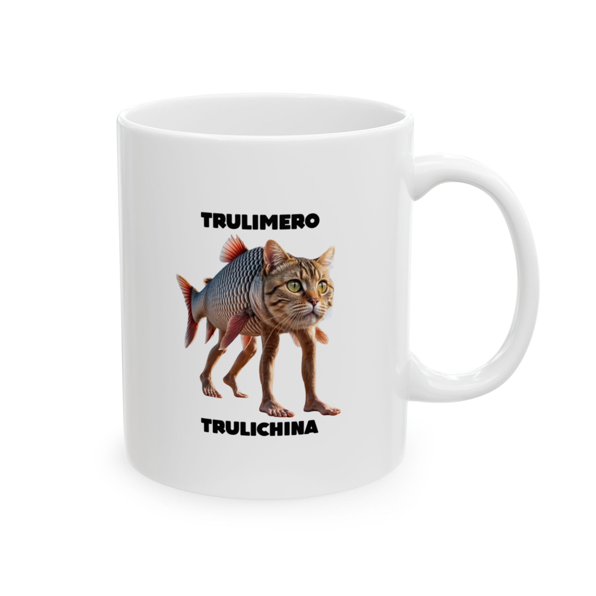 Trulimero Trulichina Mug | Italian Brainrot Mug | Funny Meme Coffee Mug | Viral TikTok Gift | Ceramic Coffee Cup