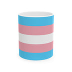 Transgender Pride Mug | Transgender Flag Coffee Cup | LGBTQ+ Pride Gift | Queer Community Mug