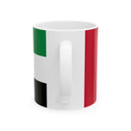 United Arab Emirates Flag Mug | Patriotic Coffee Cup | Gift for Expats, United Arab Emirates Heritage & Travelers