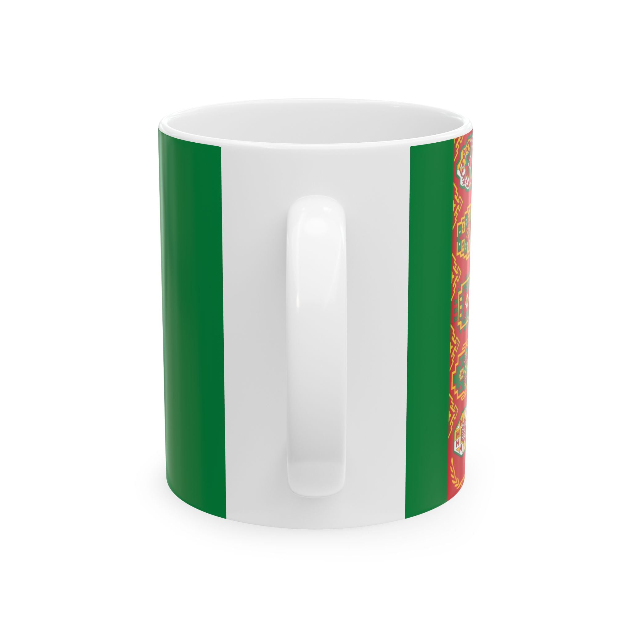 Turkmenistan Flag Mug | Patriotic Coffee Cup | Gift for Expats, Turkmenistan Heritage & Travelers