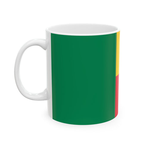 Benin Flag Mug | Patriotic Coffee Cup | Gift for Expats, Benin Heritage & Travelers