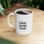 cold brew club Summer Mug | Cute Coffee Mug | Beach Coffee Cup | Iced Coffee Mug | Summer Gift | Ceramic Mug