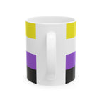 Nonbinary Pride Mug | Nonbinary Flag Coffee Cup | LGBTQ+ Pride Gift | Queer Community Mug