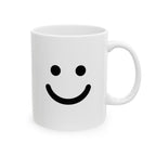 Happy Smile Mug Emoji Mug | Cute Minimalist Coffee Mug | Funny Ceramic Mug | Aesthetic Gift | Cute Coffee Cup