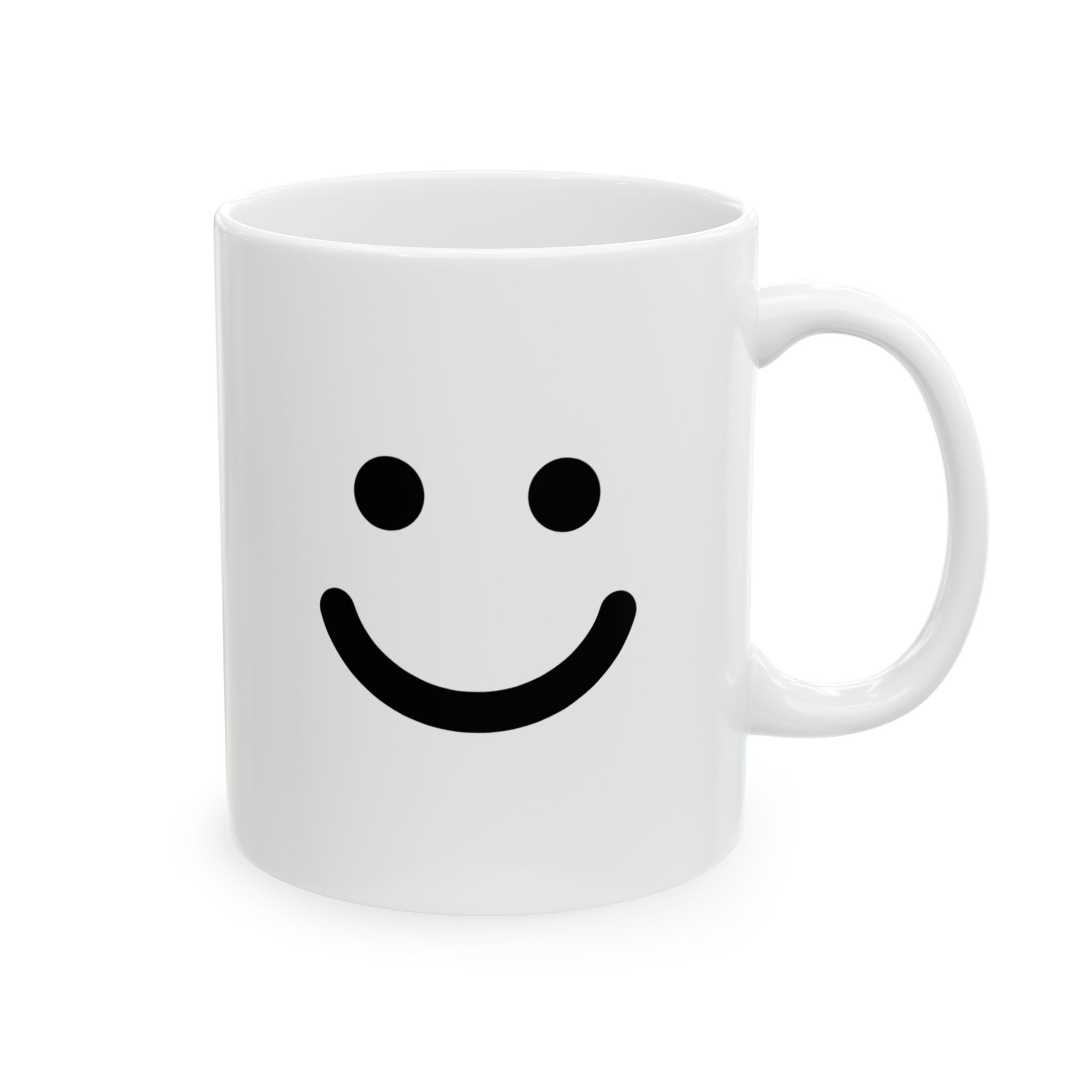 Happy Smile Mug Emoji Mug | Cute Minimalist Coffee Mug | Funny Ceramic Mug | Aesthetic Gift | Cute Coffee Cup